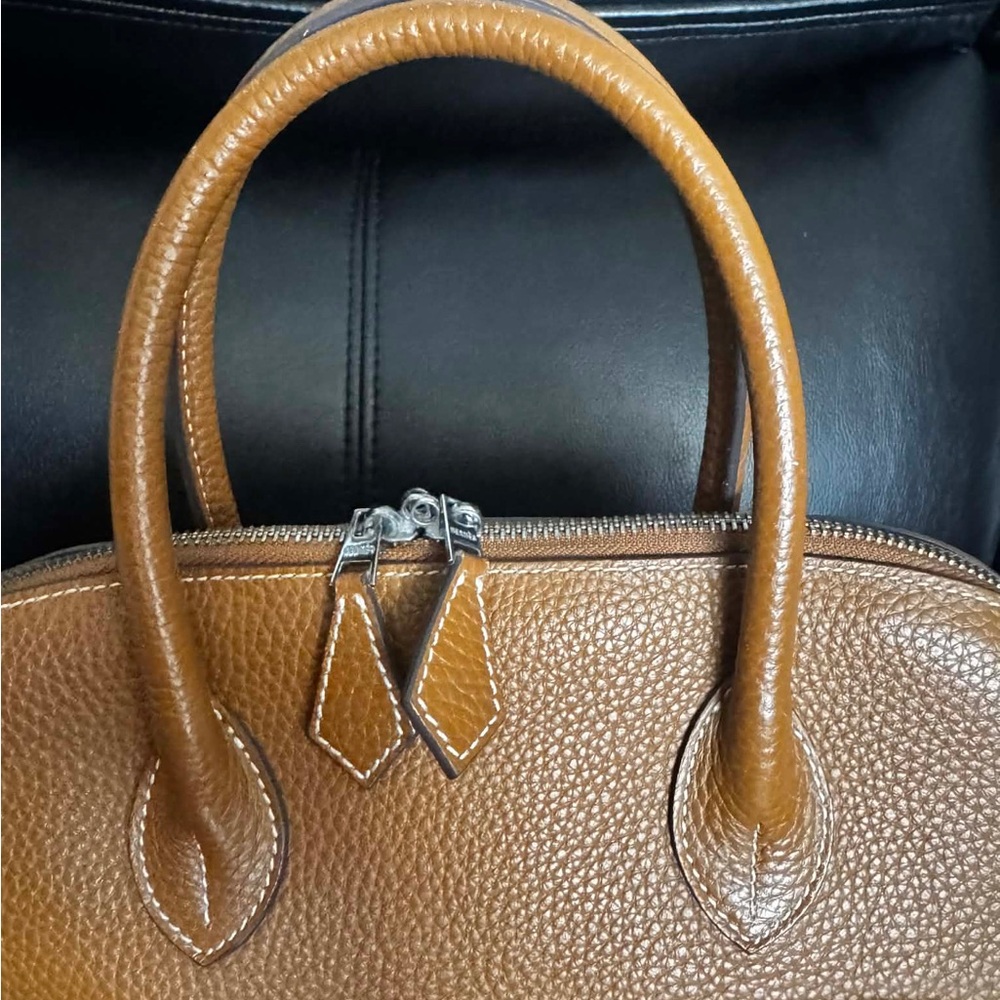 VINTAGE Bolide Hermes Tan Leather Satchel - Picture 4 of 16